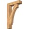 Ekena Millwork Imperial Block Smooth Bracket w/ Offset Brace, Western Red Cedar, 5 1/2"W x 20"D x 32"H BKT0604X20X32IMP05SWR - alternate 1